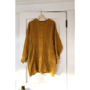 John+Jenn Cableknit Tunic Sweater, Size Small